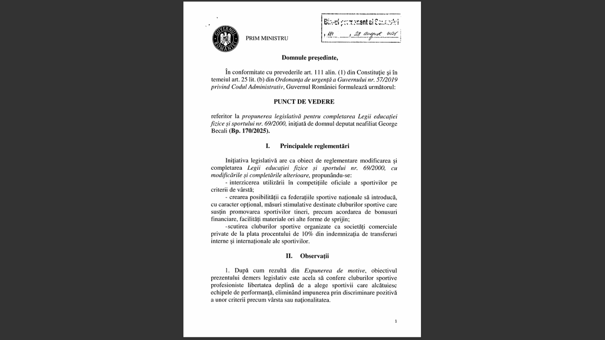 Guvernul României, aviz negativ pentru Gigi Becali