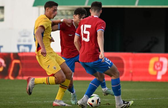 Debutul lui Adrian Iencsi pe banca României U20, stricat în minutul 88