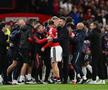 Bentancur, eliminat după un conflict cu Shaw, în United - Tottenham/ foto Imago Images