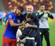 Vali Crețu și Laurențiu Reghecampf, după FCSB - Oțelul 1-0 / FOTO: Ionuț Iordache (GSP.ro)