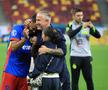 Vali Crețu și Laurențiu Reghecampf, după FCSB - Oțelul 1-0 / FOTO: Ionuț Iordache (GSP.ro)