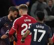 Bentancur, eliminat după un conflict cu Shaw, în United - Tottenham/ foto Imago Images