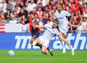 Notele lui Radu Drăgușin, după Genoa - Fiorentina » Italienii nu l-au menajat: „Se ceartă des cu mingea! Este total în confuzie”