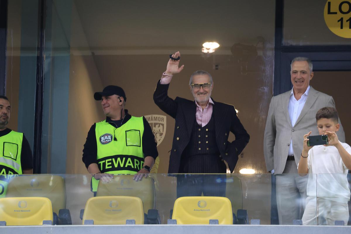 Gigi Becali, la FCSB - Oțelul/ foto Ionuț Iordache (GSP)