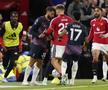 Bentancur, eliminat după un conflict cu Shaw, în United - Tottenham/ foto Imago Images