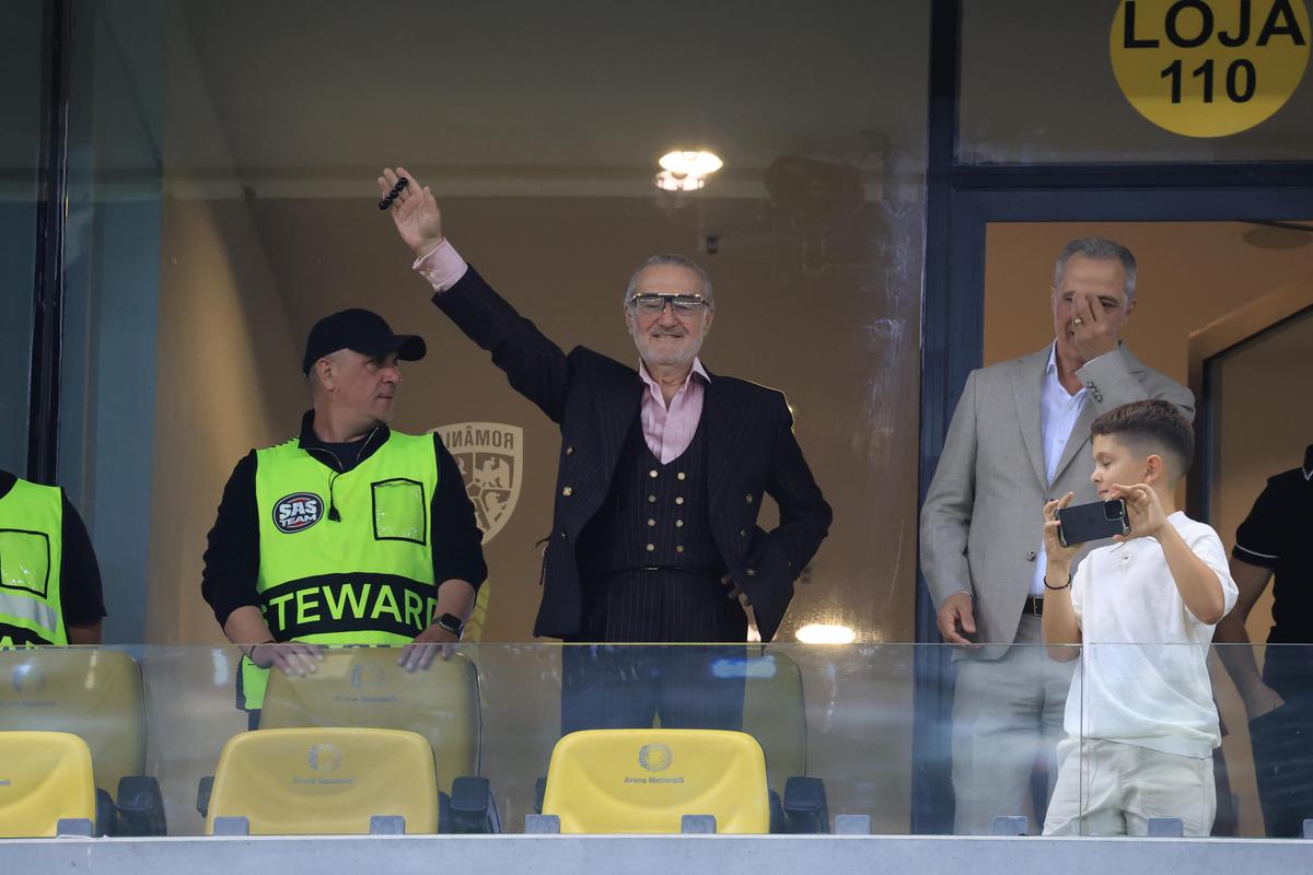 Gigi Becali, la FCSB - Oțelul/ foto Ionuț Iordache (GSP)