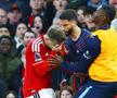 Bentancur, eliminat după un conflict cu Shaw, în United - Tottenham/ foto Imago Images