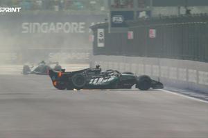 Cursa de Sprint a Marelui Premiu de la Singapore » Ce nebunie: liderul ABANDONEAZĂ! Avem safety-car