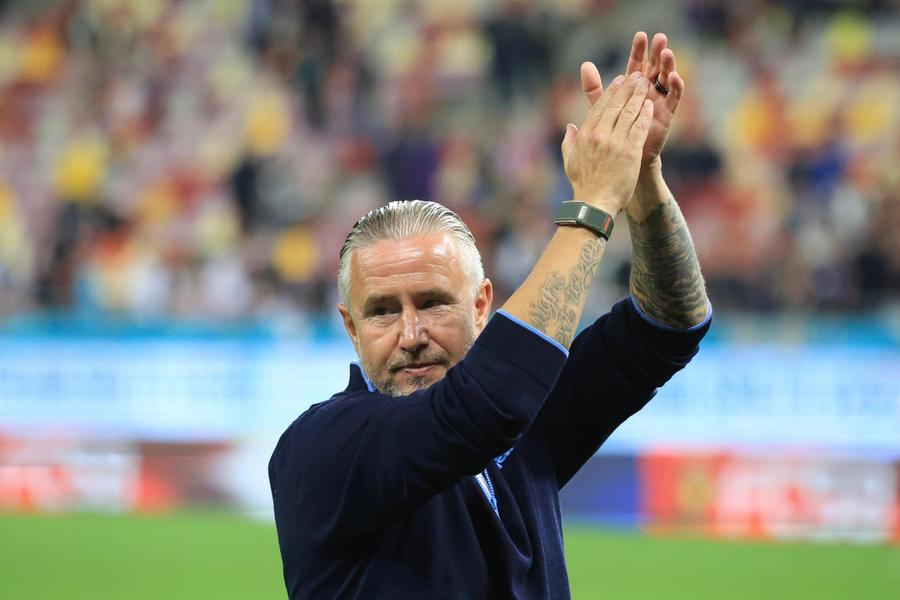 Laurențiu Reghecampf, după FCSB - Oțelul 1-0 / FOTO: Ionuț Iordache (GSP.ro) Primul reproș al lui Gigi Becali pentru Reghecampf: „Nu-mi place prostia aia” + Primul jucător OUT de la FCSB: „Nu e fotbalist”