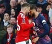 Bentancur, eliminat după un conflict cu Shaw, în United - Tottenham/ foto Imago Images