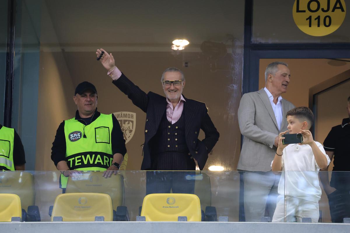Gigi Becali, la FCSB - Oțelul/ foto Ionuț Iordache (GSP)