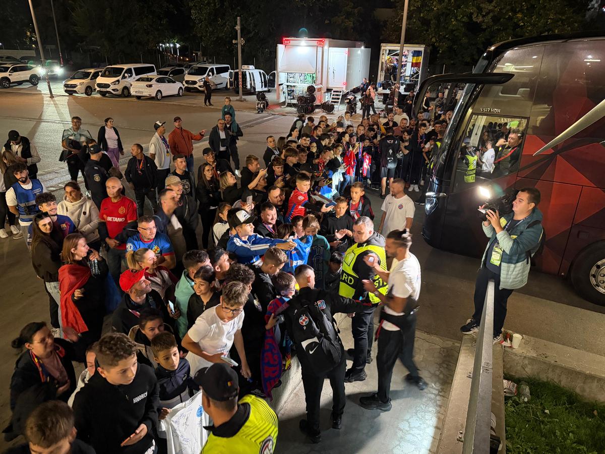 Haos la autocar după FCSB - Oțelul