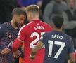 Bentancur, eliminat după un conflict cu Shaw, în United - Tottenham/ foto Imago Images
