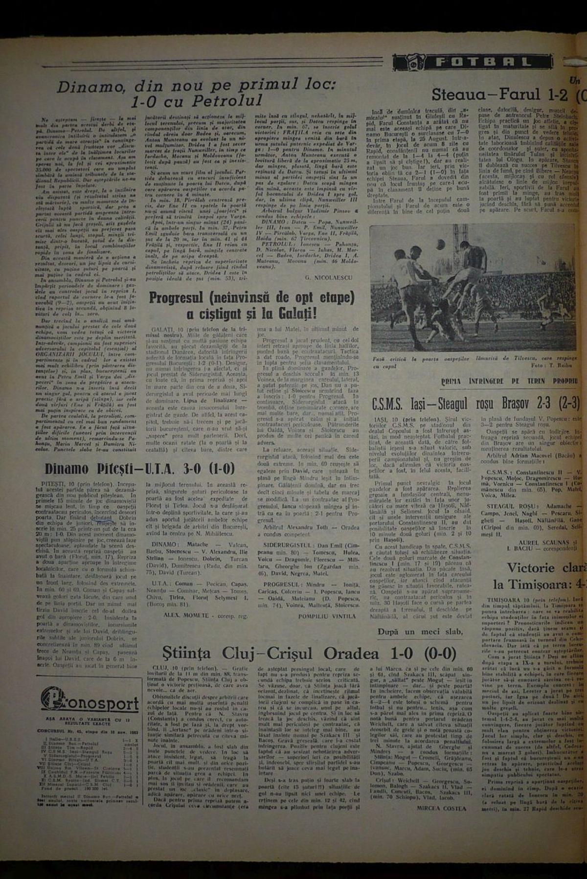 RETRO GSP » 56 de ani de la un gol istoric pentru Dobrin