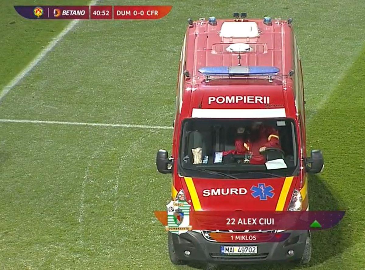 Accidentare Dumbrăvița - CFR Cluj