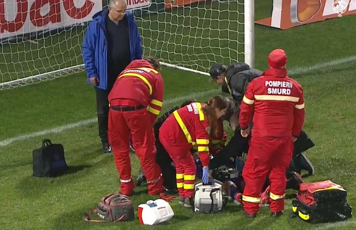 Accidentare Dumbrăvița - CFR Cluj