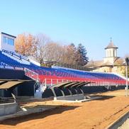 Așa arată acum stadionul din Târgoviște // sursă foto: Facebook @ Daniel Cristian Stan