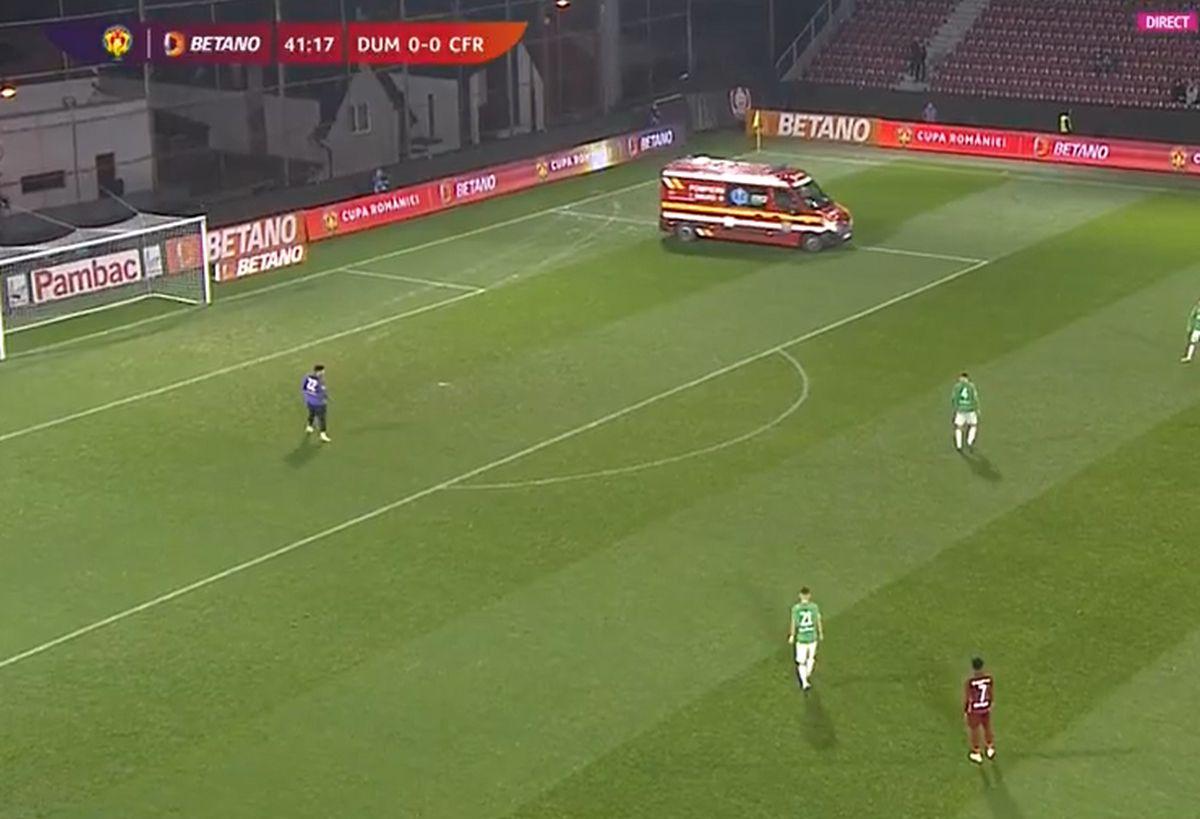 Accidentare Dumbrăvița - CFR Cluj