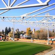 Așa arată acum stadionul din Târgoviște // sursă foto: Facebook @ Daniel Cristian Stan