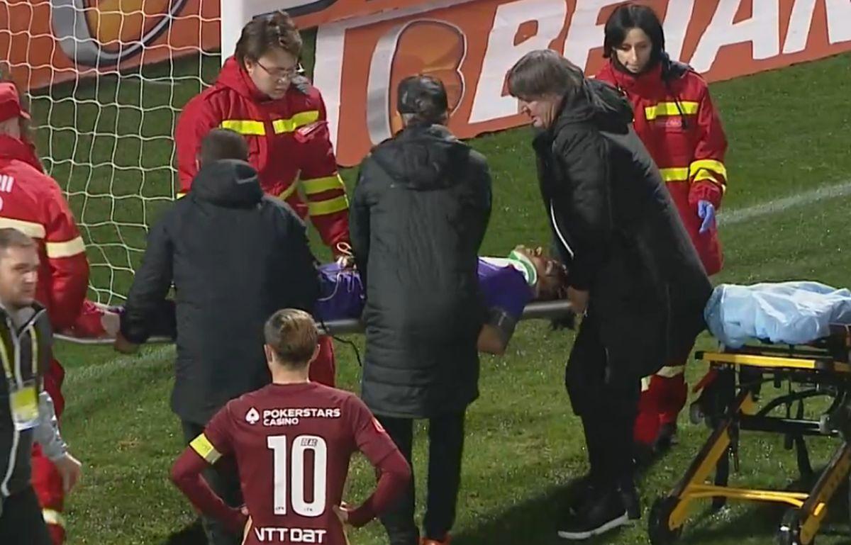 Accidentare Dumbrăvița - CFR Cluj