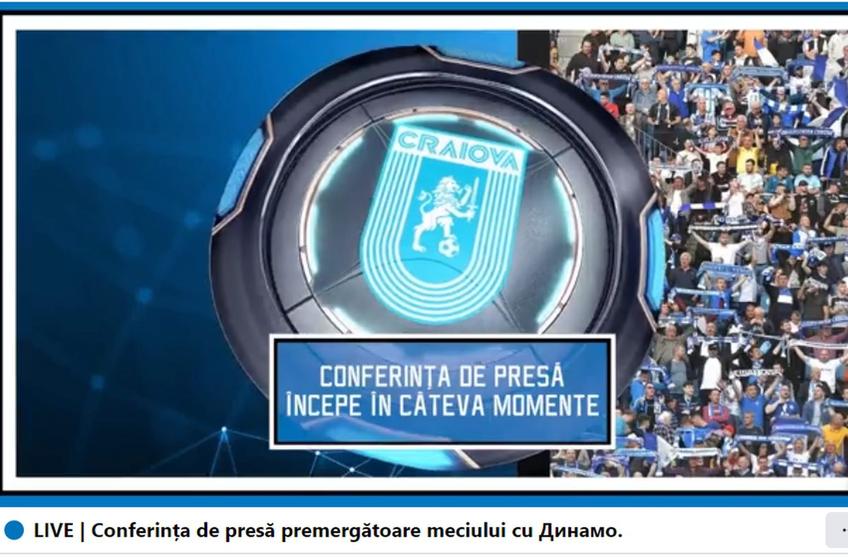 Captură Facebook CS Universitatea Craiova