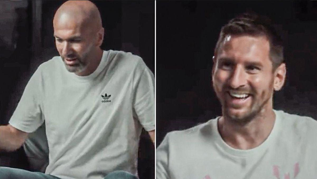 Lionel Messi și Zinedine Zidane