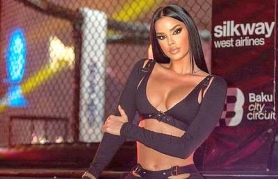 Ivana Knoll a schimbat iarăși sportul! Modelul croat a prezentat la Baku o gală de arte marțiale