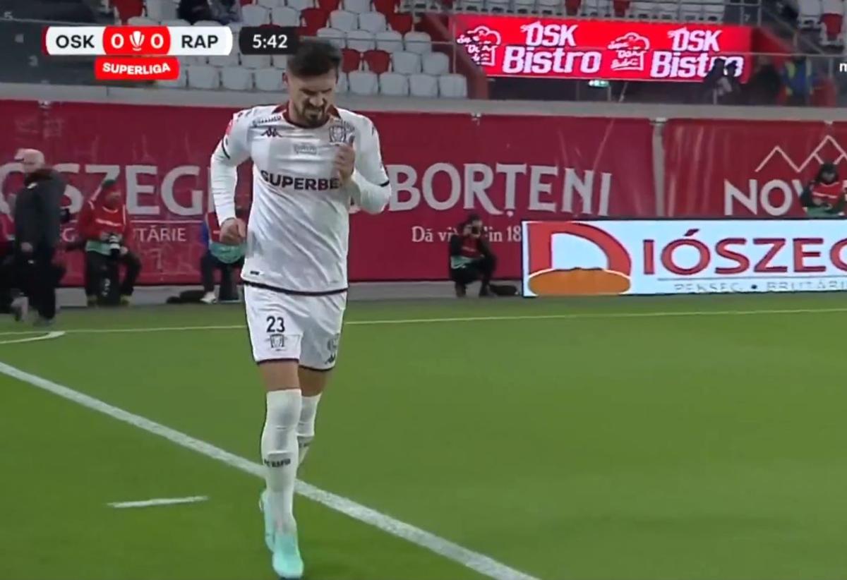 Două faze controversate în Sepsi - Rapid » Giuleștenii au cerut penalty de două ori în 5 minute