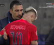 Schimbare Tavi Popescu în U Cluj - FCSB/ Foto: Captură Prima Sport