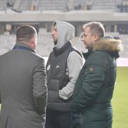 U Cluj - FCSB, încălzire și inspecția gazonului/ foto Cristi Pred (GSP)