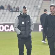 U Cluj - FCSB, încălzire și inspecția gazonului/ foto Cristi Pred (GSP)