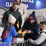 U Cluj - FCSB, încălzire și inspecția gazonului/ foto Cristi Pred (GSP)