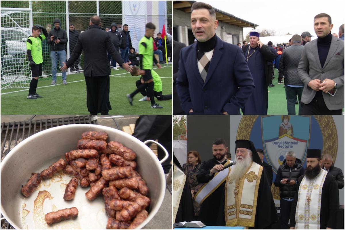 Preoți-antrenori, 2500 de mici, mămăligă amestecată cu bormașina și o galerie cu Mirel Rădoi, Claudiu Răducanu sau Adi Ilie prezenți » GSP a asistat la „cuplajul anului”, la o parohie: „Mama nu m-a lăsat, dar m-a vopsit mamaie”