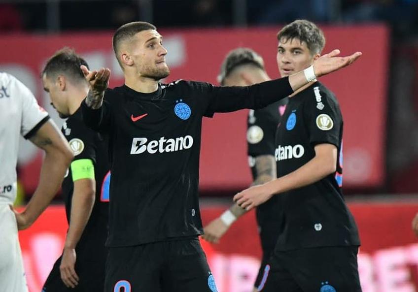 Daniel Bîrligea a fost eliminat în minutul 81 al remizei scoase de FCSB la Hermannstadt, scor 3-3. Ambele cartonașe galbene au venit din cauza protestelor la adresa „centralului” Radu Petrescu. Gigi Becali a avut o reacție devastatoare.