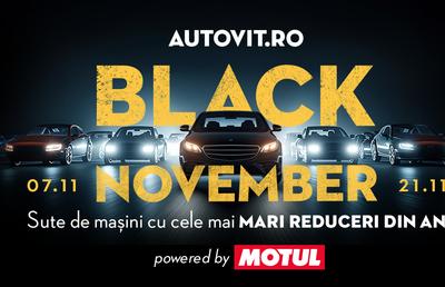 Black November la Autovit.ro: reduceri de peste 500.000 de euro pentru 400 de mașini