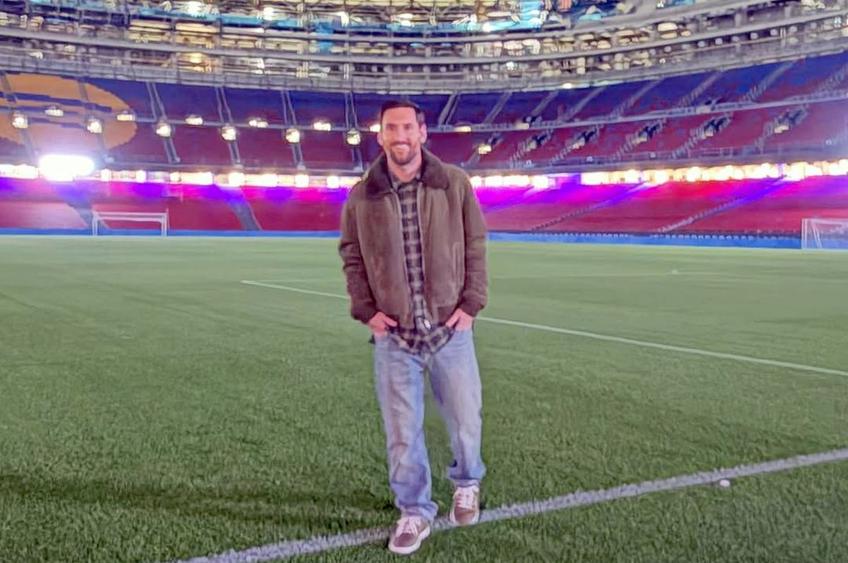 Lionel Messi, vizită-surpriză pe Camp Nou // foto: Instagram