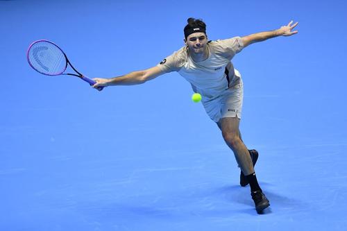 Taylor Fritz în acțiune la ATP Finals Foto: Guliver/GettyImages