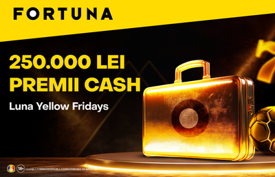 Black Friday e istorie! Premii de 250.000 lei la Yellow Fridays!