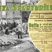 Sportul a avut de suferit în urma cutremurului din 10 noiembrie 1940 / Fotomontaj Diana Vasilescu (GSP) / Sursă foto stânga: www.muzeuldefotografie.ro