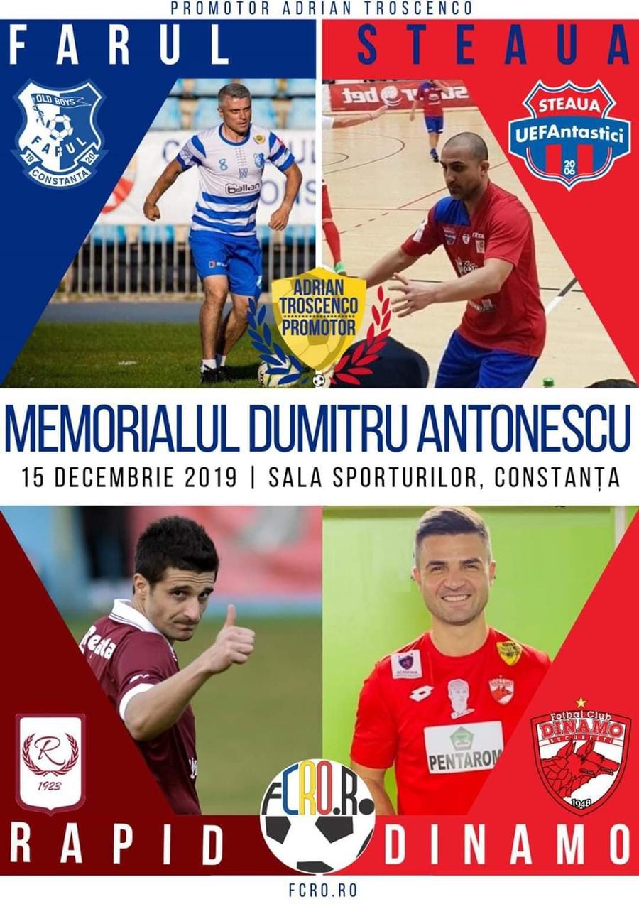 Patrulater old-boys la Constanța! Steaua, Farul, Dinamo și Rapid fac show în Sala Sporturilor