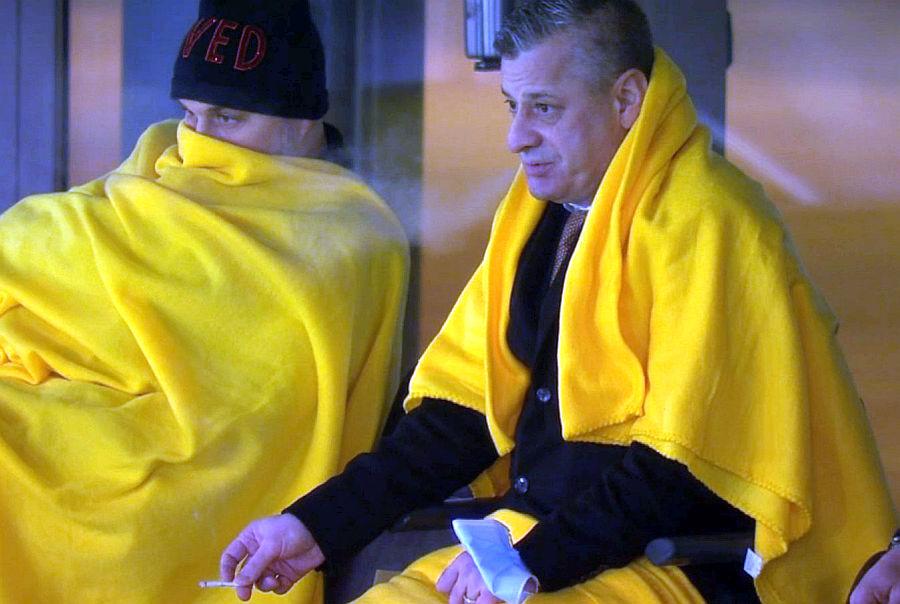 Neluțu Varga în timpul meciului Young Boys - CFR Cluj // FOTO: Captură TV Telekom Sport YOUNG BOYS - CFR CLUJ. Imaginea serii în Europa League: ce făcea patronul Neluțu Varga în timpul meciului din Elveția