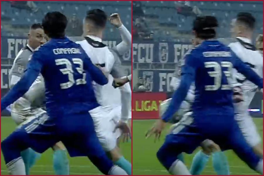 Alt gol cu mâna în Liga 1? Faza la care jucătorii Clinceniului au făcut scandal