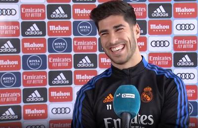 Pe Marco Asensio l-a pufnit râsul când a fost întrebat de eliminarea Barcelonei din UCL: „Nu prea-mi pasă”