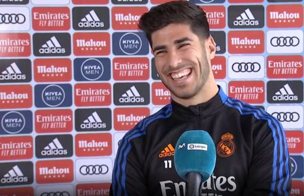 Pe Marco Asensio l-a pufnit râsul când a fost întrebat de eliminarea Barcelonei din UCL: „Nu prea-mi pasă”