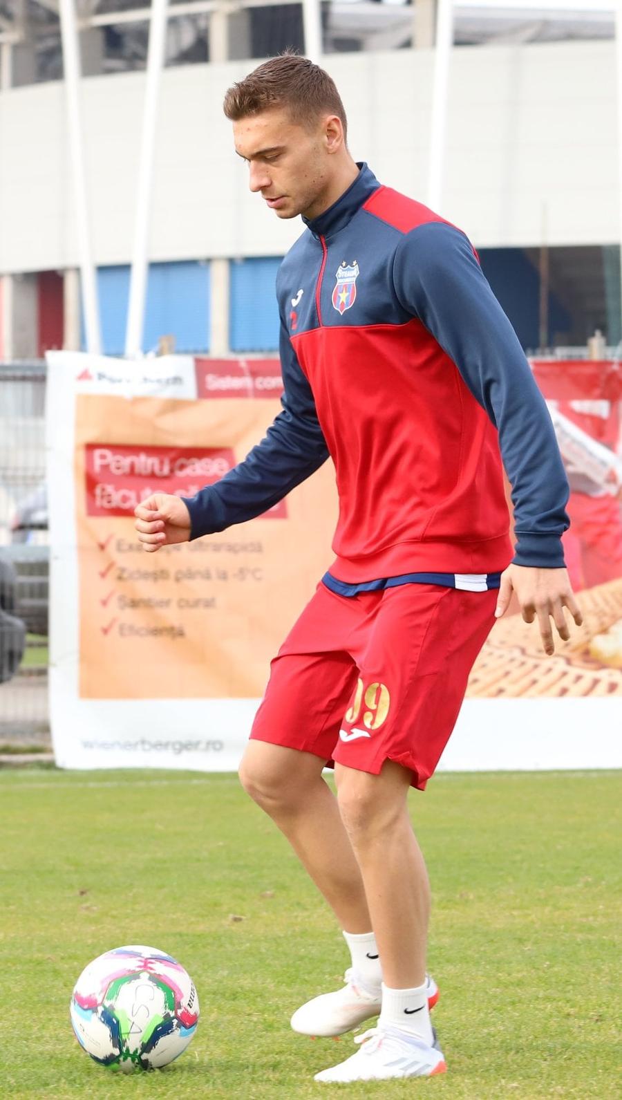 Cezar Gherghiceanu / FOTO: Facebook @CSA Steaua București CSA Steaua a dat afară doi fotbaliști: „Vom anunța și alte noutăți din vestiar”