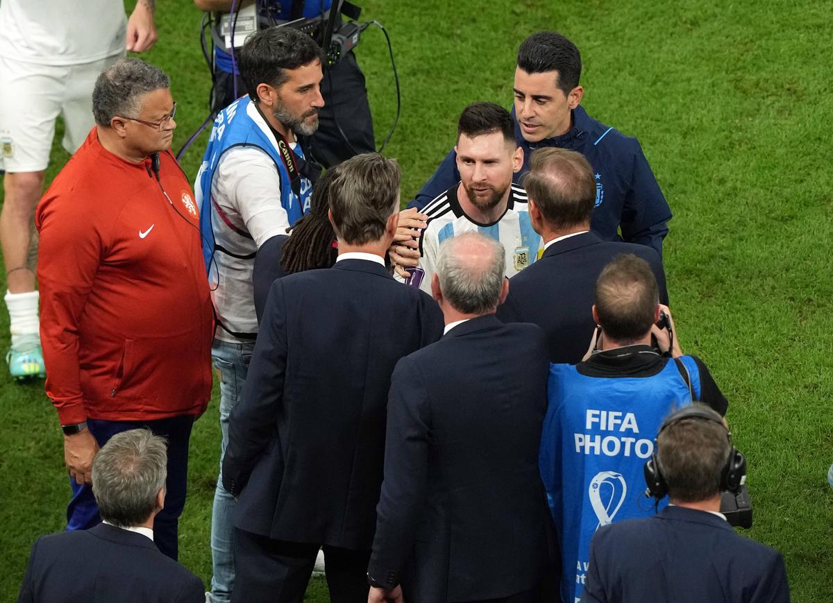 Lionel Messi, bucurie în Țările de Jos - Argentina