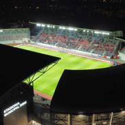 Imagini dronă stadion Sibiu: cum arată noua arenă din parcul „Sub Arini”
