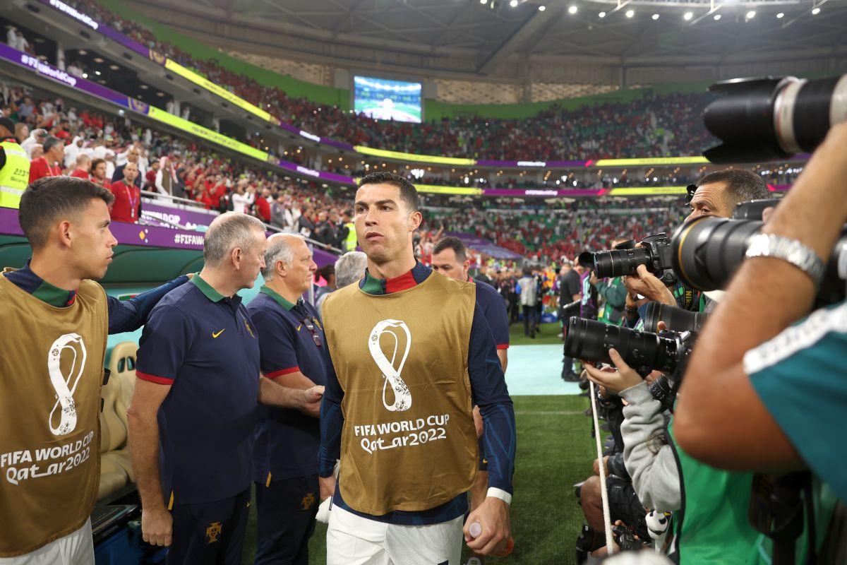 Așa arată deznădejdea! Cum a fost surprins Cristiano Ronaldo în startul „sfertului” Maroc - Portugalia
