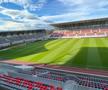 Imagini dronă stadion Sibiu: cum arată noua arenă din parcul „Sub Arini” foto: GSP
