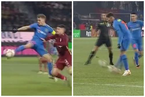Coman și Olaru au creat un gol excepțional în CFR Cluj - FCSB